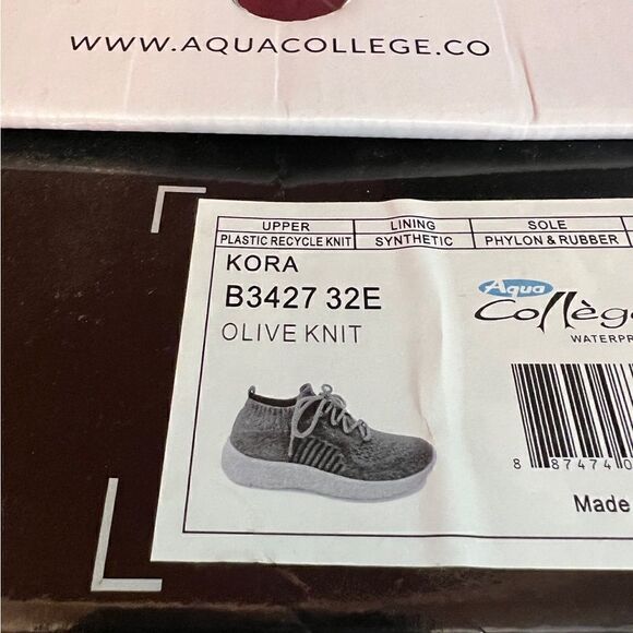 Aqua College Kora Sneakers- Olive- size 7- NIB - Picture 5 of 8